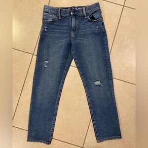 New Gap Kids Boy’s Slim Fit Distressed Jeans Medium Wash 10 Husky